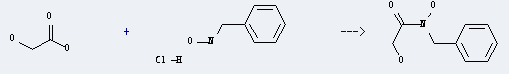 N-benzylhydroxylamine hydrochloride can react with hydroxyacetic acid to get N-Benzyl-2-hydroxyacetohydroxamsaeure